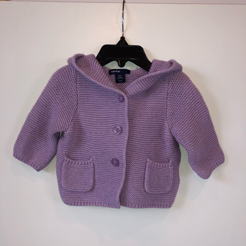 Baby gap knitted lavender sweater